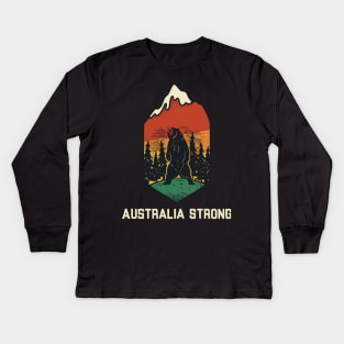 Australia Strong Kids Long Sleeve T-Shirt